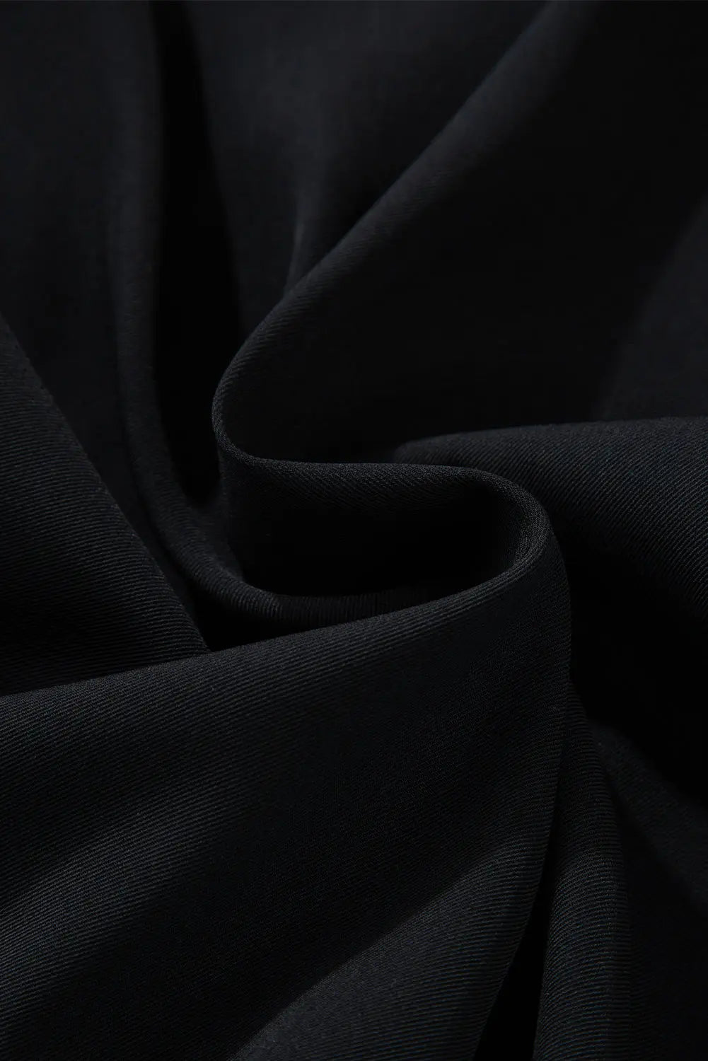Black Collar Tab Sleeve Zip Up Flap Detail Jacket Beagle Boutique Fashion Outlet