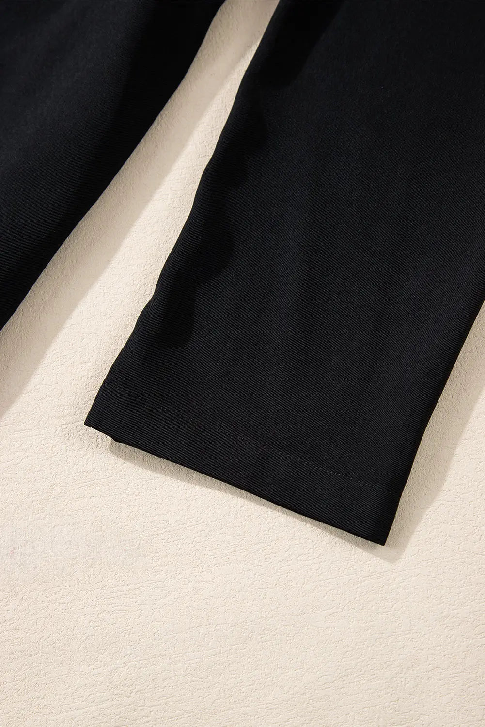 Black Collar Tab Sleeve Zip Up Flap Detail Jacket Beagle Boutique Fashion Outlet