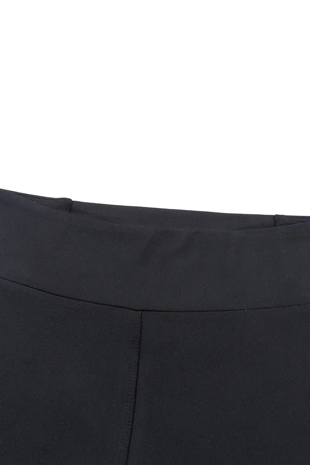 Black Criss Cross Tummy Control High Waist Leggings eAura