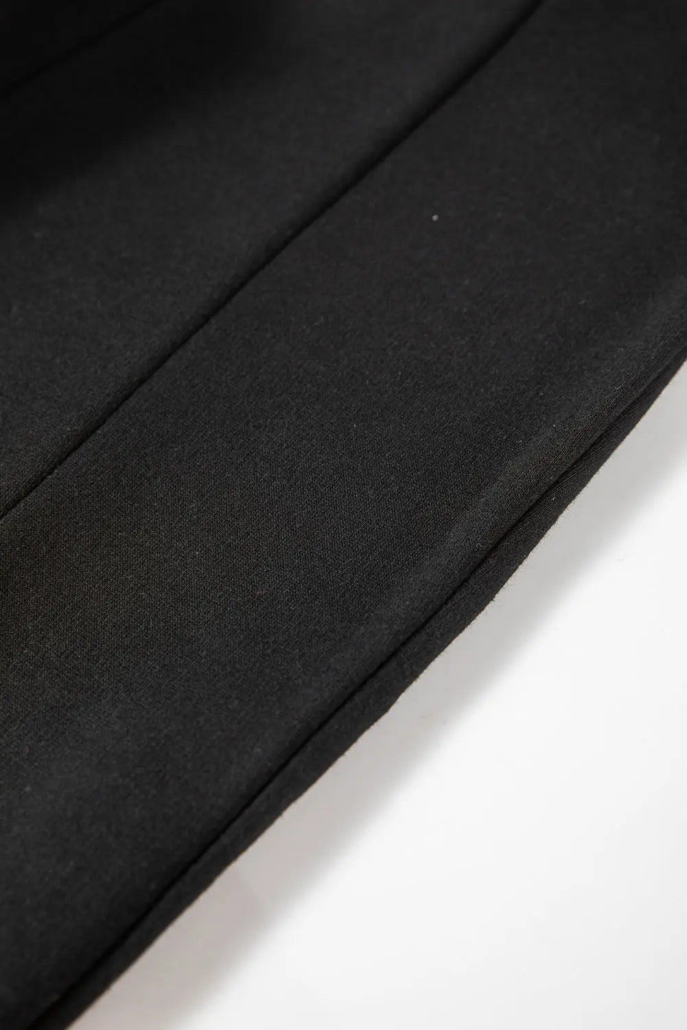 Black Crossed Waist Seamed Leg Thermal Leggings eAura