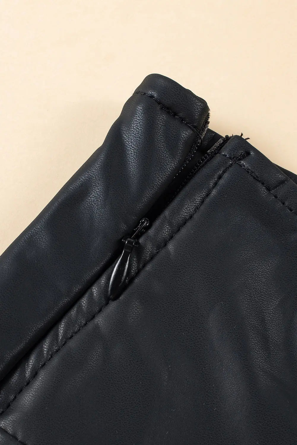 Black Faux Leather Skinny Leggings eAura