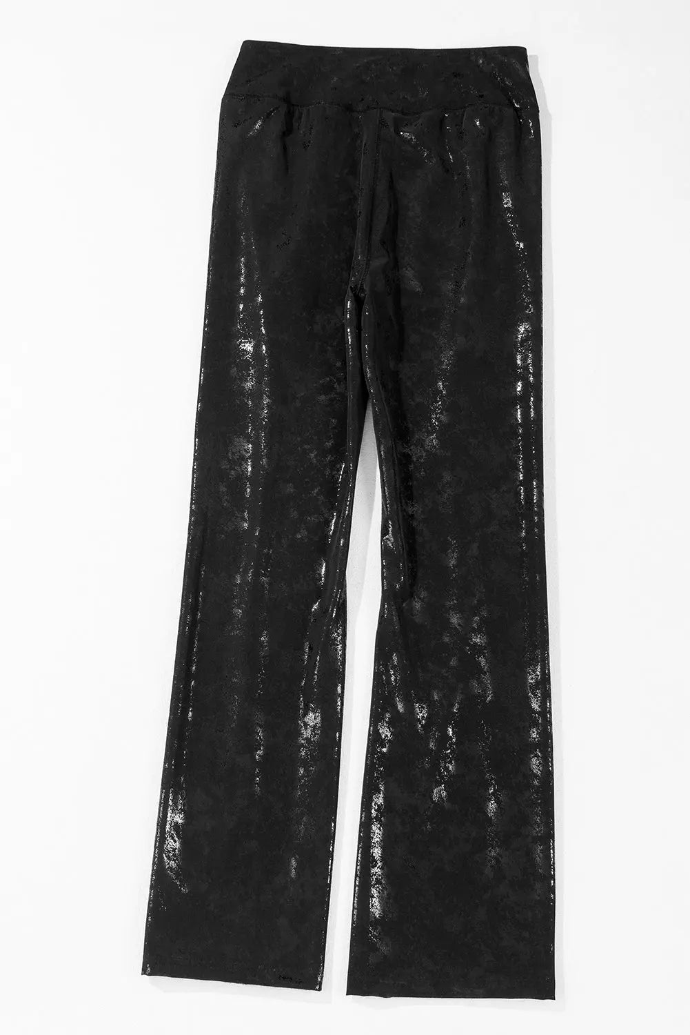 Black Faux Leather Splits High Waist Leggings Beagle Boutique Fashion Outlet