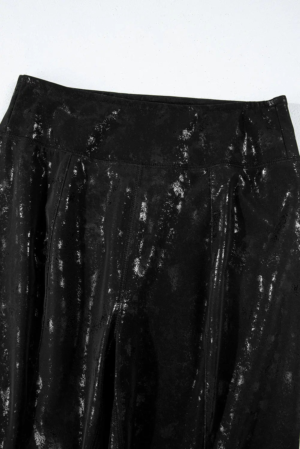 Black Faux Leather Splits High Waist Leggings Beagle Boutique Fashion Outlet