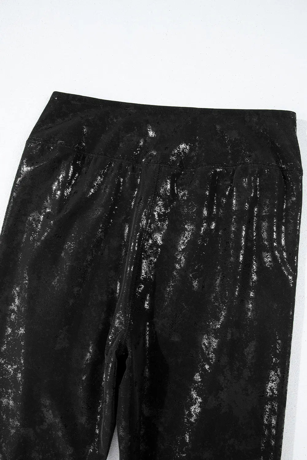 Black Faux Leather Splits High Waist Leggings Beagle Boutique Fashion Outlet