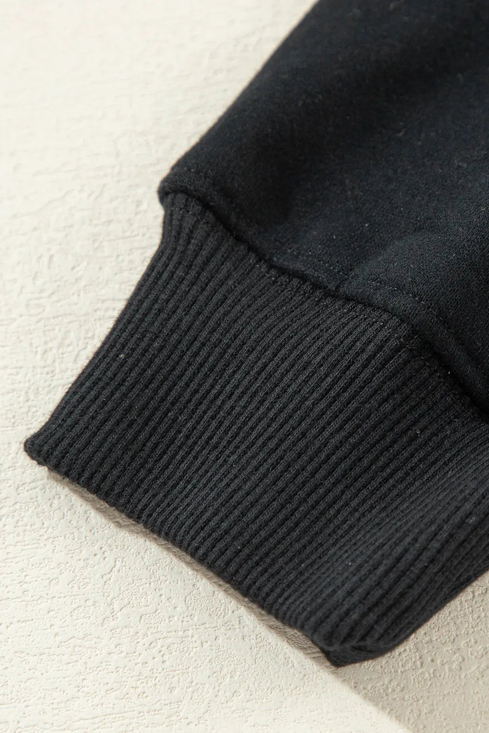 Black Fleece Lined Kangaroo Pocket Drawstring Chunky Hoodie - BB Fashion Outlet