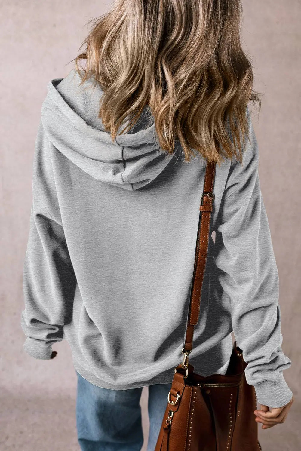 Black Fleece Lined Kangaroo Pocket Drawstring Chunky Hoodie - BB Fashion Outlet