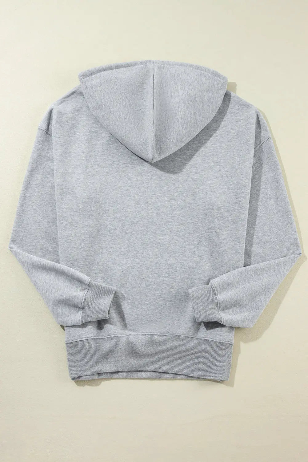 Black Fleece Lined Kangaroo Pocket Drawstring Chunky Hoodie - BB Fashion Outlet