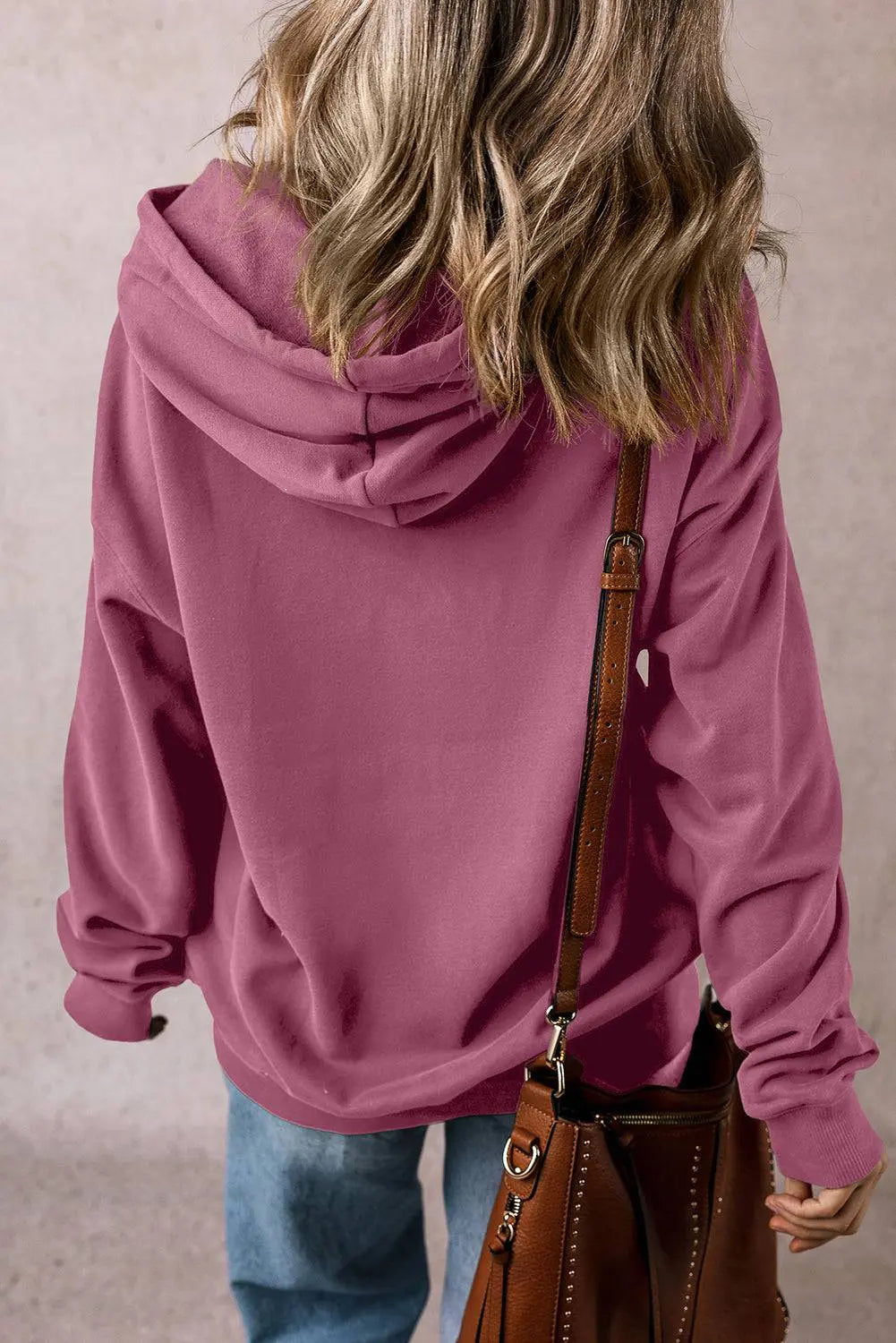 Black Fleece Lined Kangaroo Pocket Drawstring Chunky Hoodie - BB Fashion Outlet