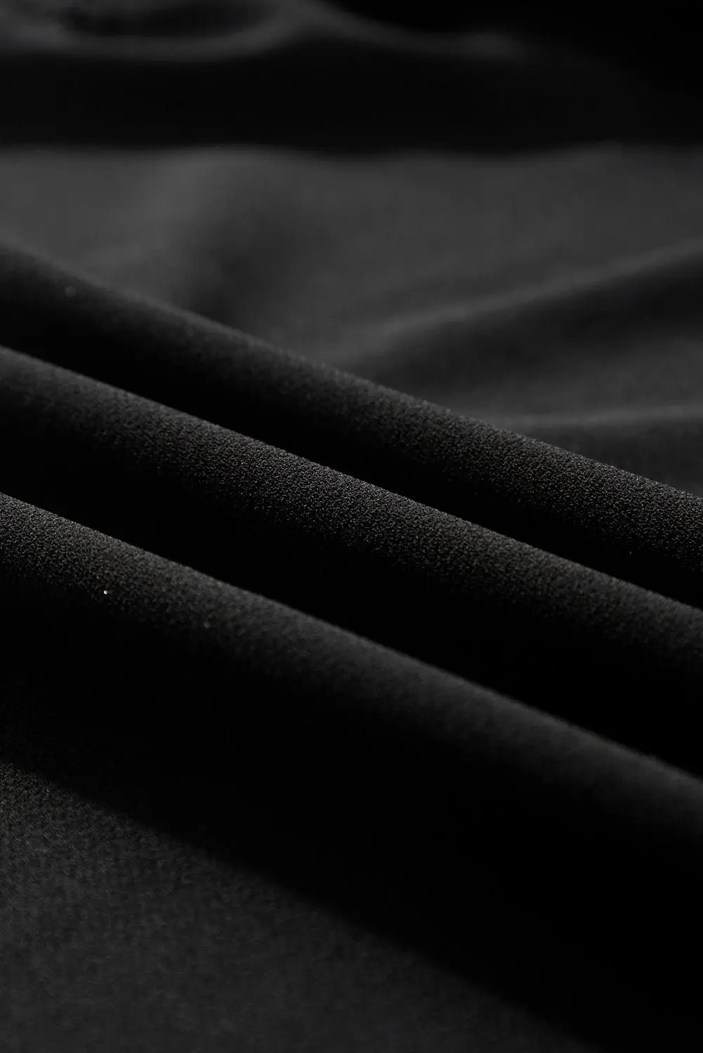 Black Lace Crochet Patchwork O Neck Long Sleeve Top - eAura