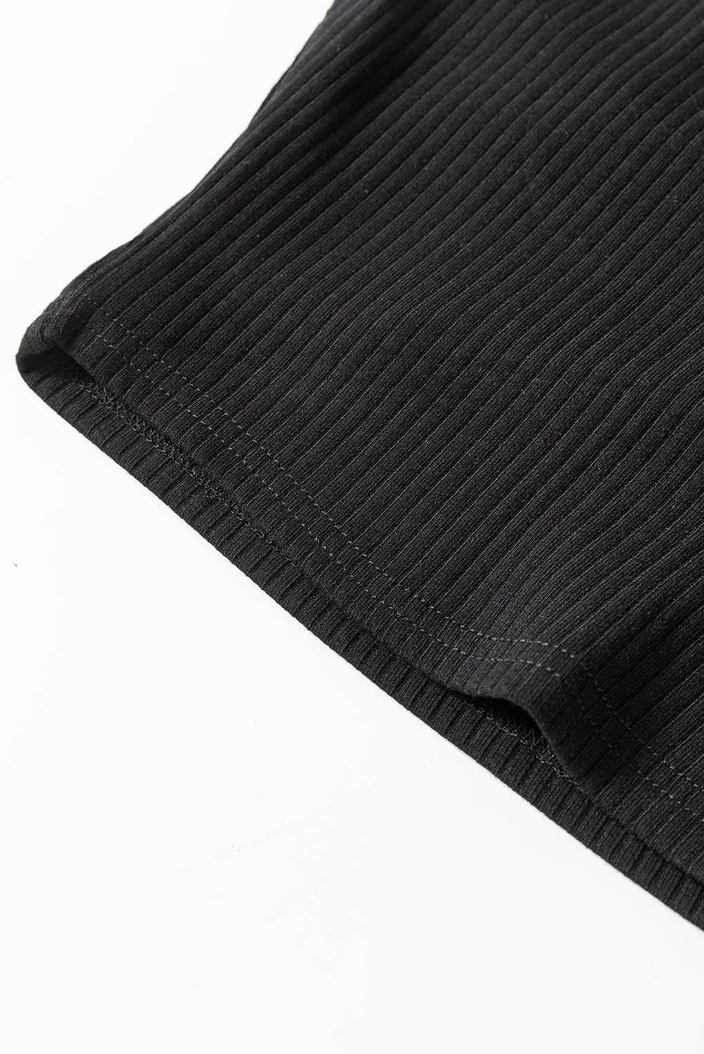 Black Mesh Long Sleeve Slim Fit Bodysuit - BB Fashion Outlet