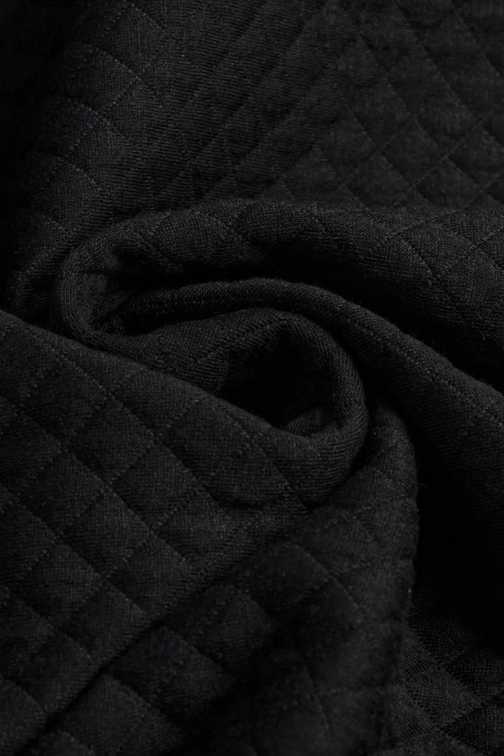 Black Retro Quilted Flap Pocket Button Shacket - eAura