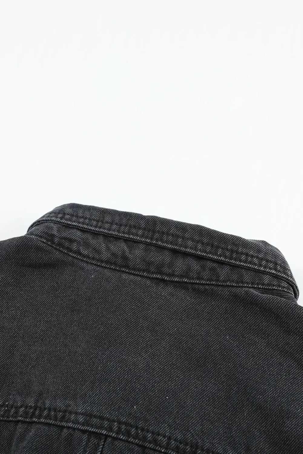Black Ripped Denim Jacket eAura