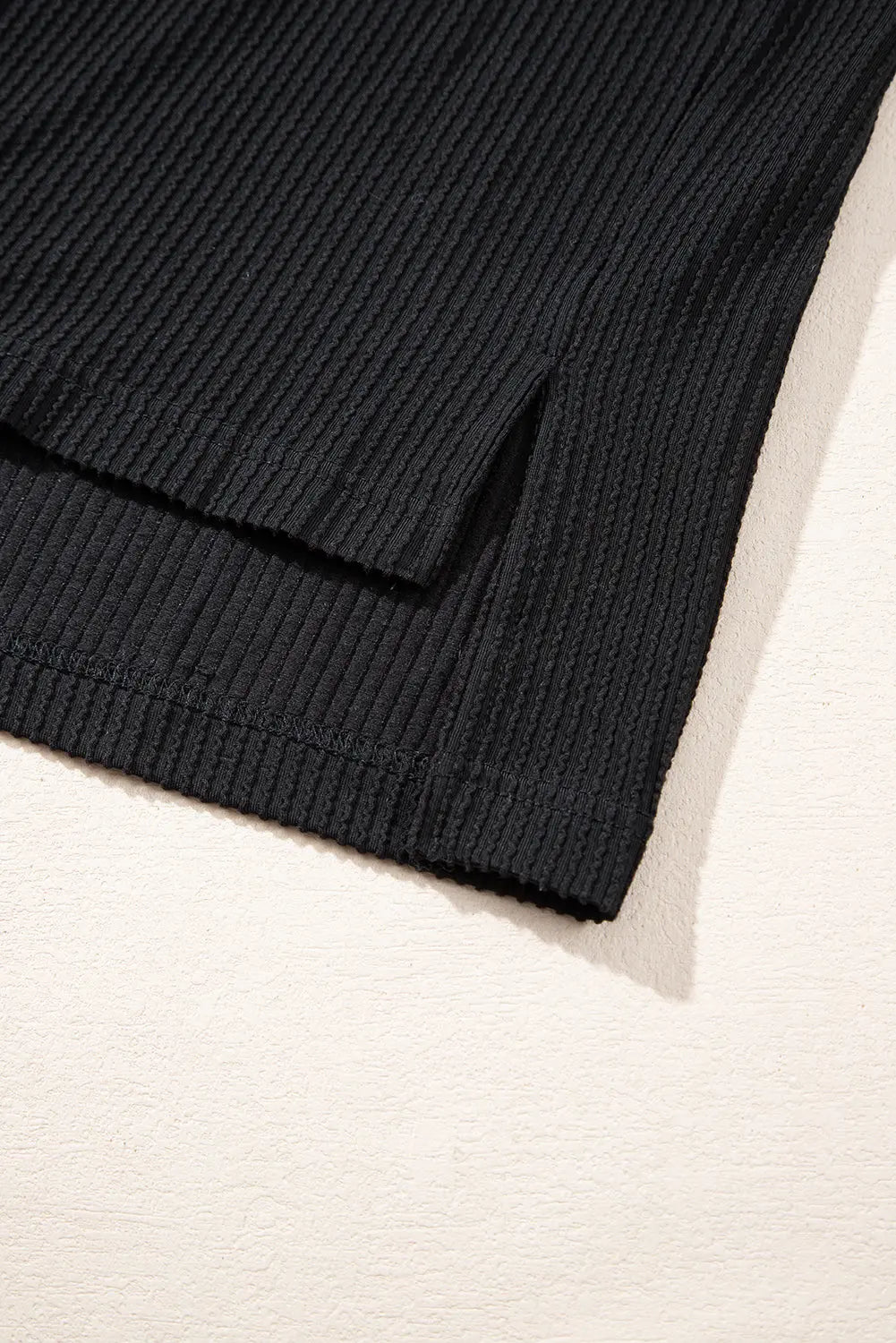 Black Sequin Patch Chest Pocket Corduroy Shacket - eAura