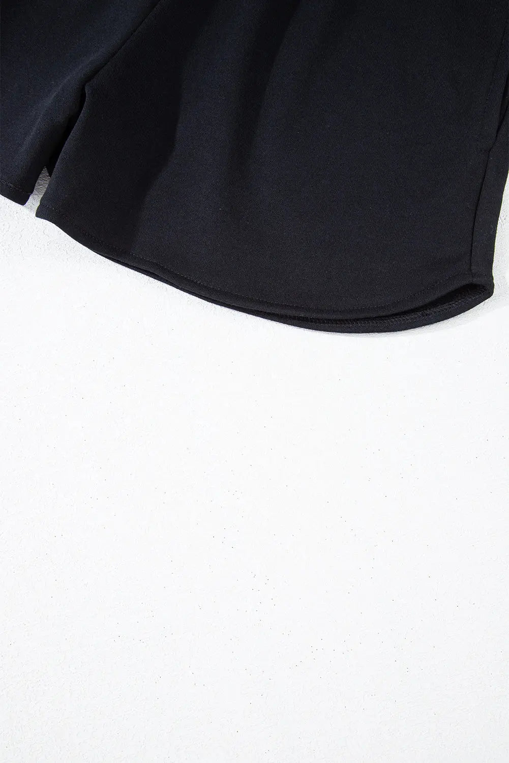 Black Sequined COFFEE Loose Fit Sweatshirt and Shorts Set Beagle Boutique Fashion Outlet