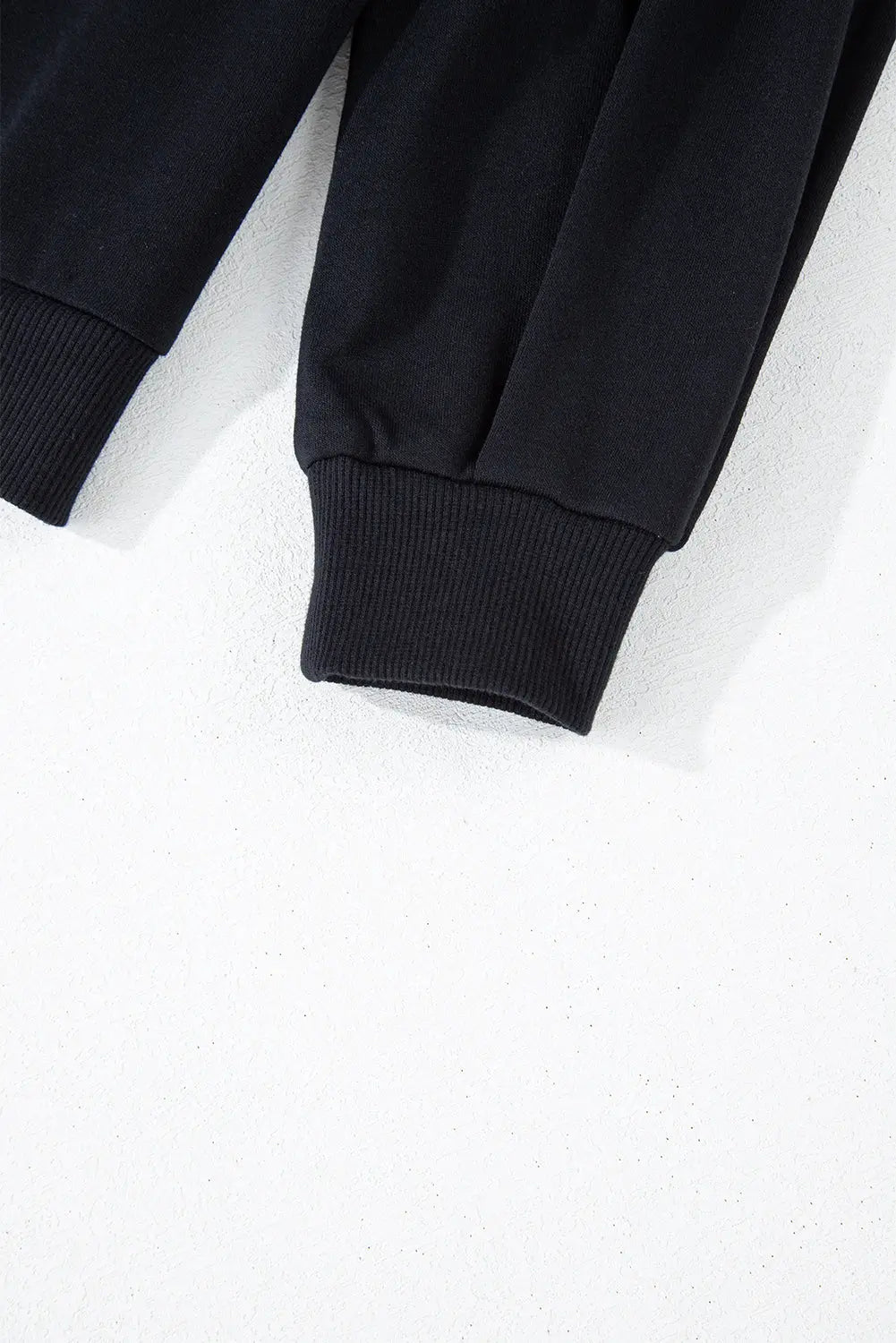 Black Sequined COFFEE Loose Fit Sweatshirt and Shorts Set Beagle Boutique Fashion Outlet