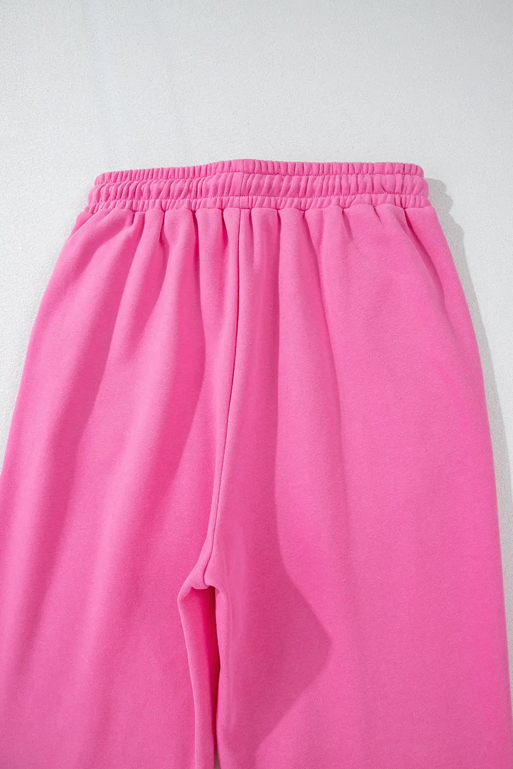 Black Solid Seamed Zipper Jacket and Drawstring Waist Trousers Set eAura