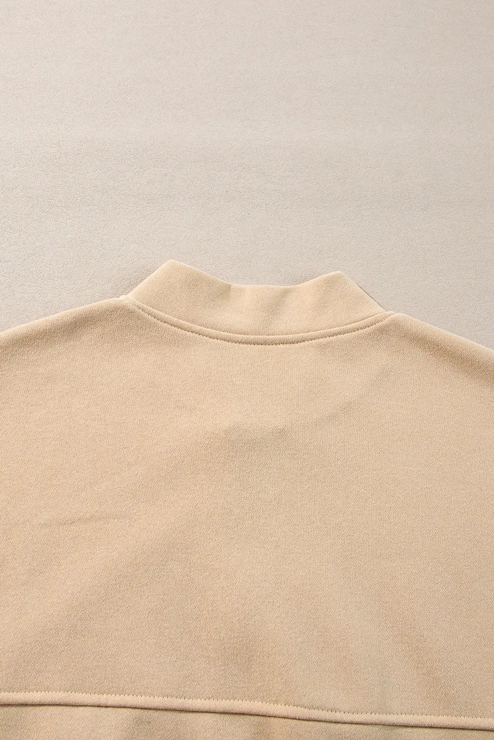 Black Solid Seamed Zipper Jacket and Drawstring Waist Trousers Set eAura