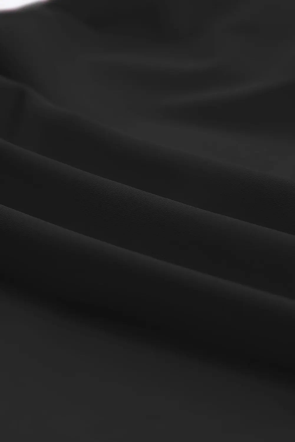 Black Solid Square Neck Sleeveless Tankini Swimsuit - eAura