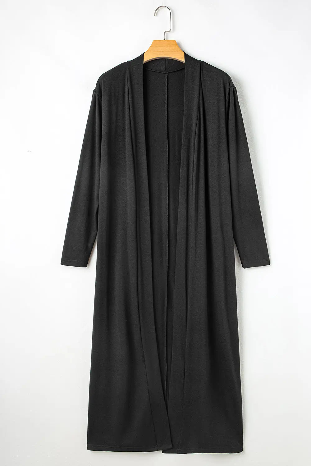 Black Split Long Cardigan and Skinny Trousers Pyjama Set Beagle Boutique Fashion Outlet