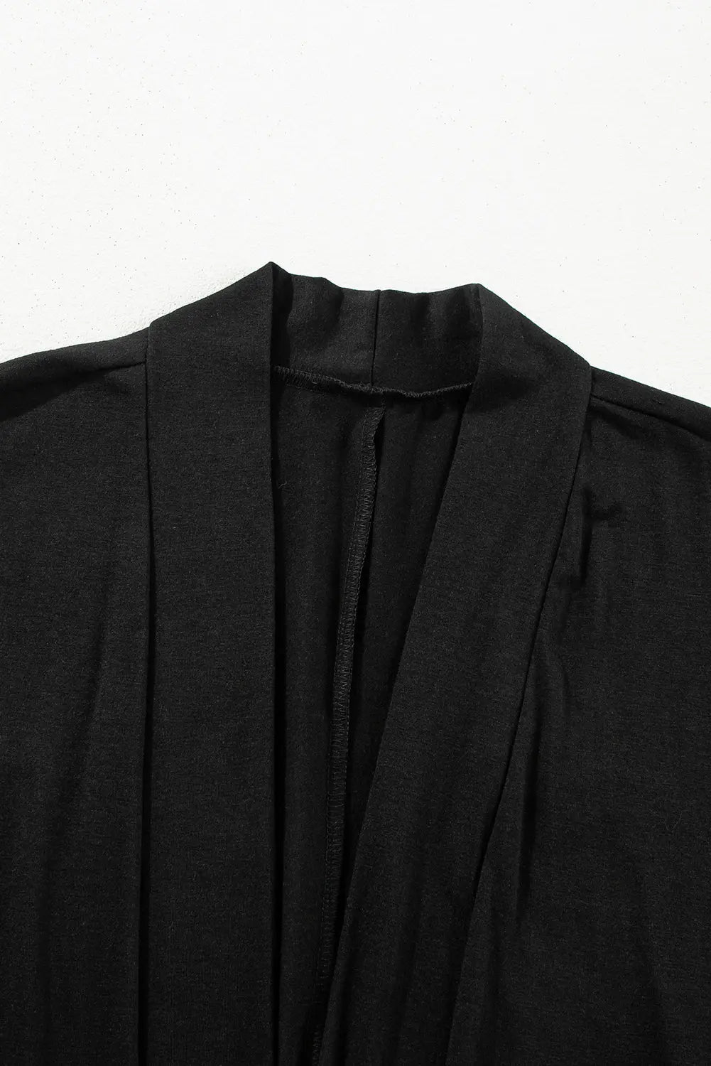Black Split Long Cardigan and Skinny Trousers Pyjama Set Beagle Boutique Fashion Outlet
