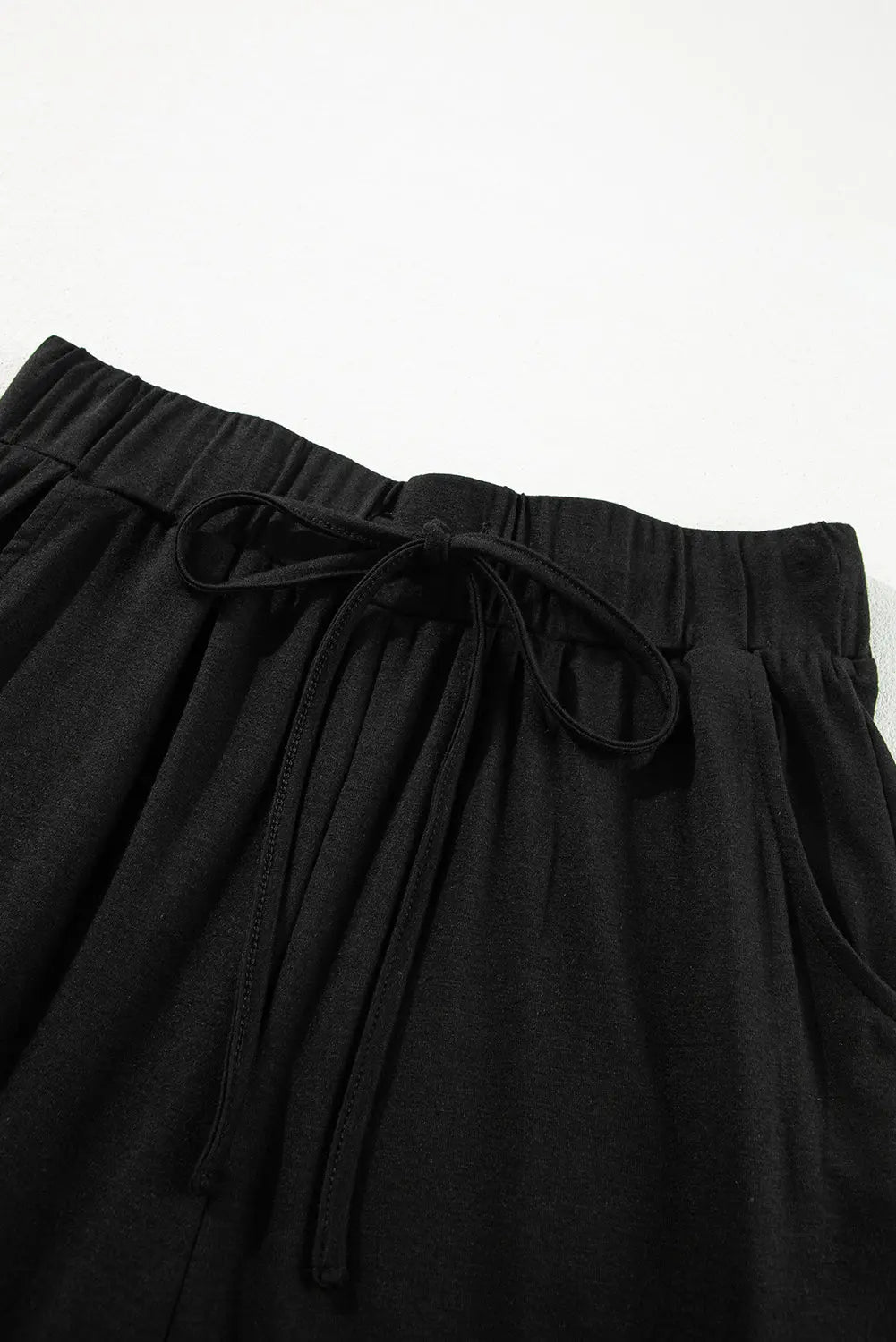 Black Split Long Cardigan and Skinny Trousers Pyjama Set Beagle Boutique Fashion Outlet