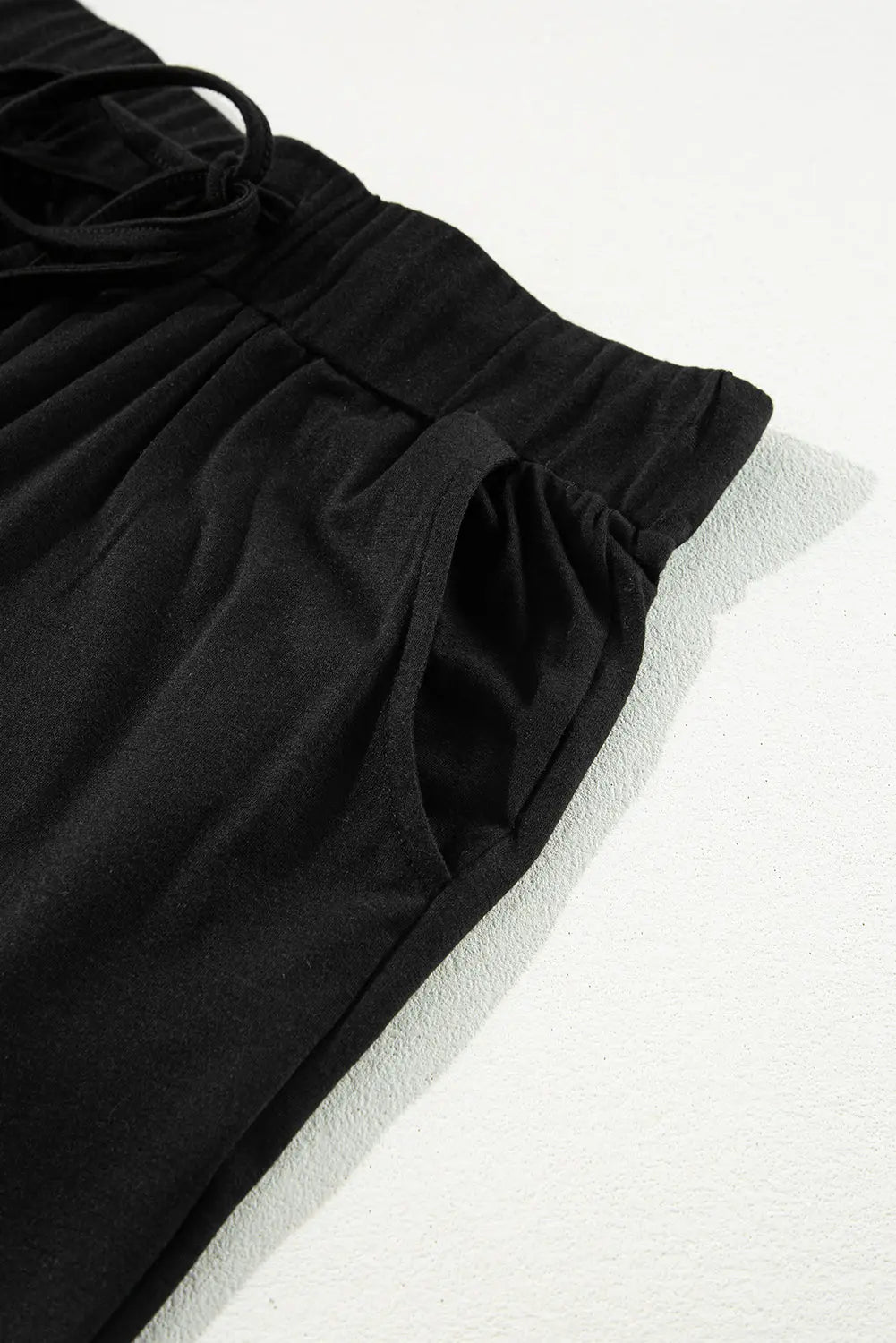 Black Split Long Cardigan and Skinny Trousers Pyjama Set Beagle Boutique Fashion Outlet