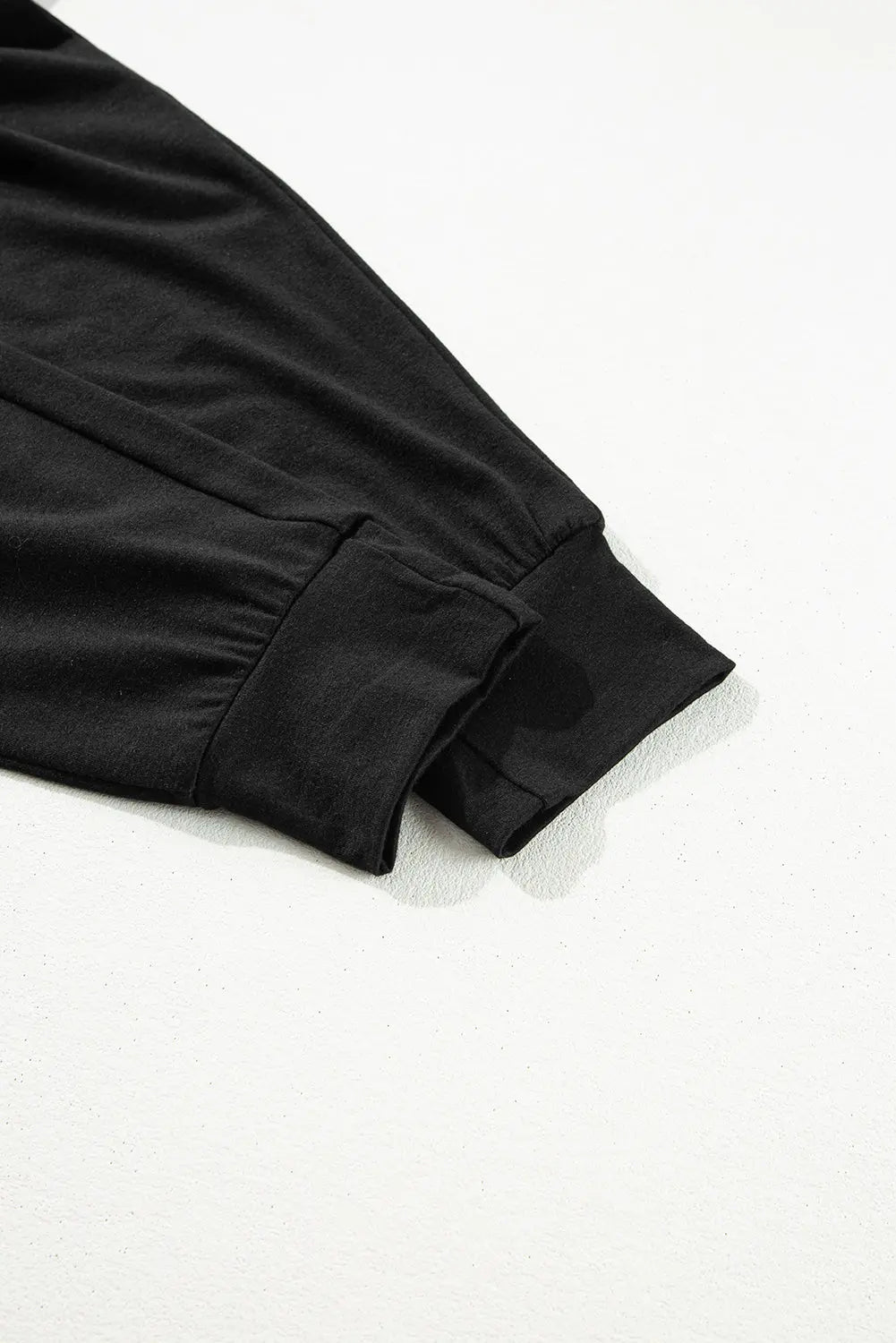 Black Split Long Cardigan and Skinny Trousers Pyjama Set Beagle Boutique Fashion Outlet