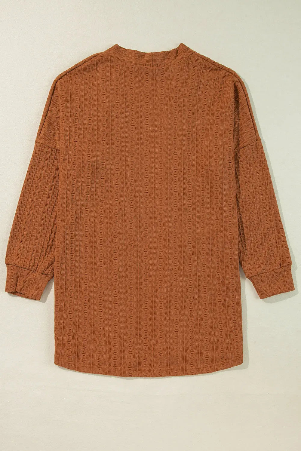 Black Textured Knit Side Pockets Open Front Cardigan Beagle Boutique Fashion Outlet