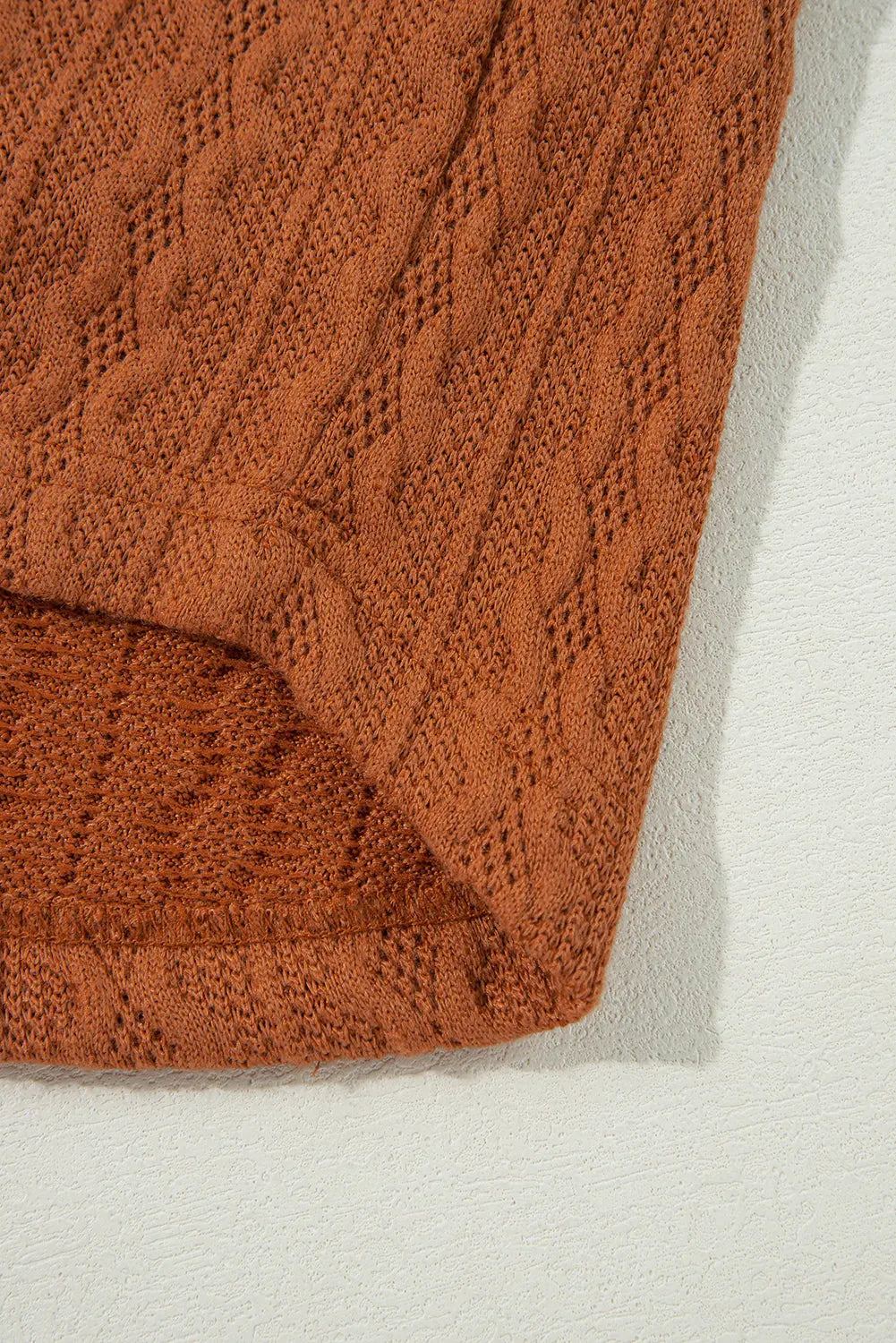 Black Textured Knit Side Pockets Open Front Cardigan Beagle Boutique Fashion Outlet