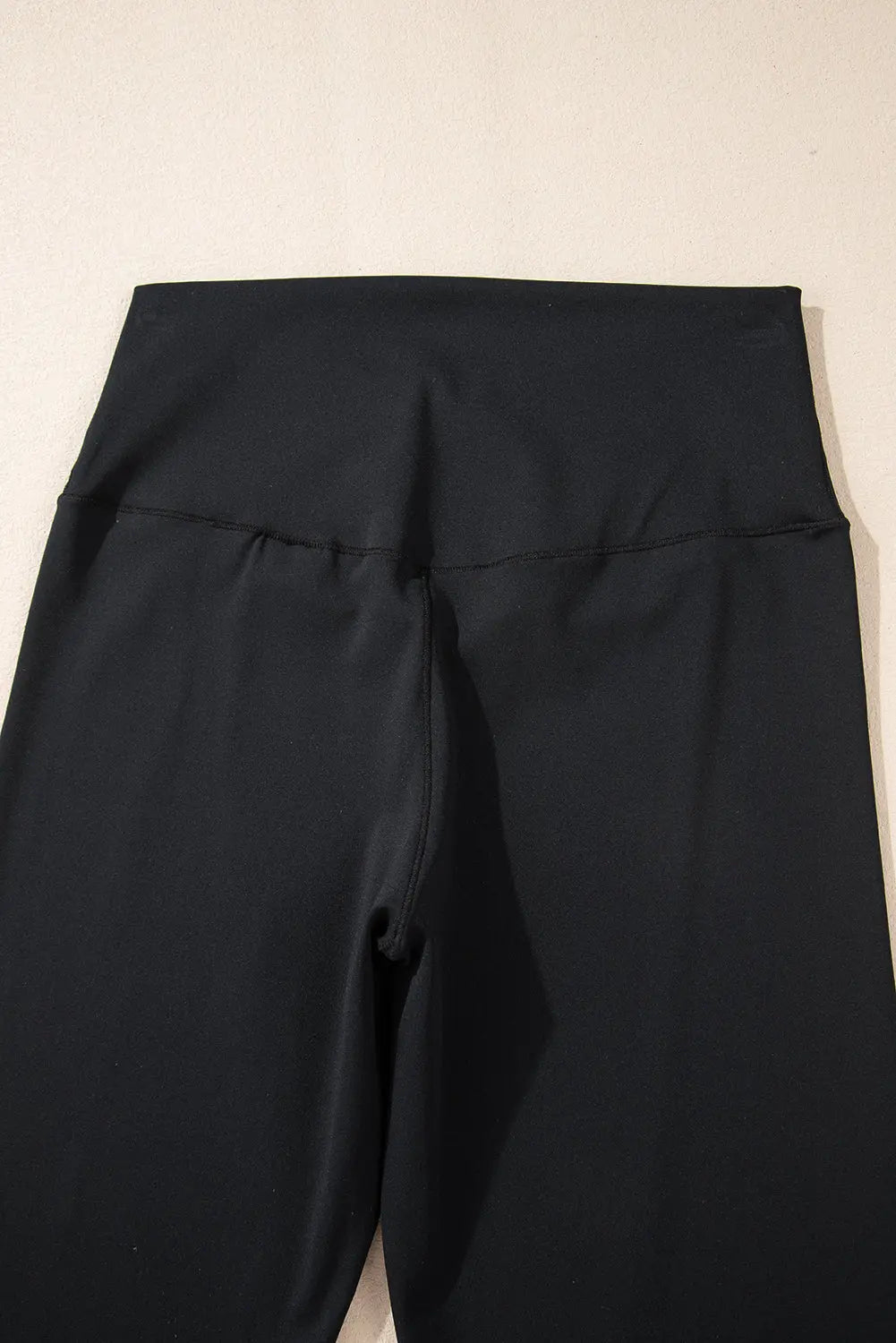 Black V Shape High Waist Flared Leggings eAura