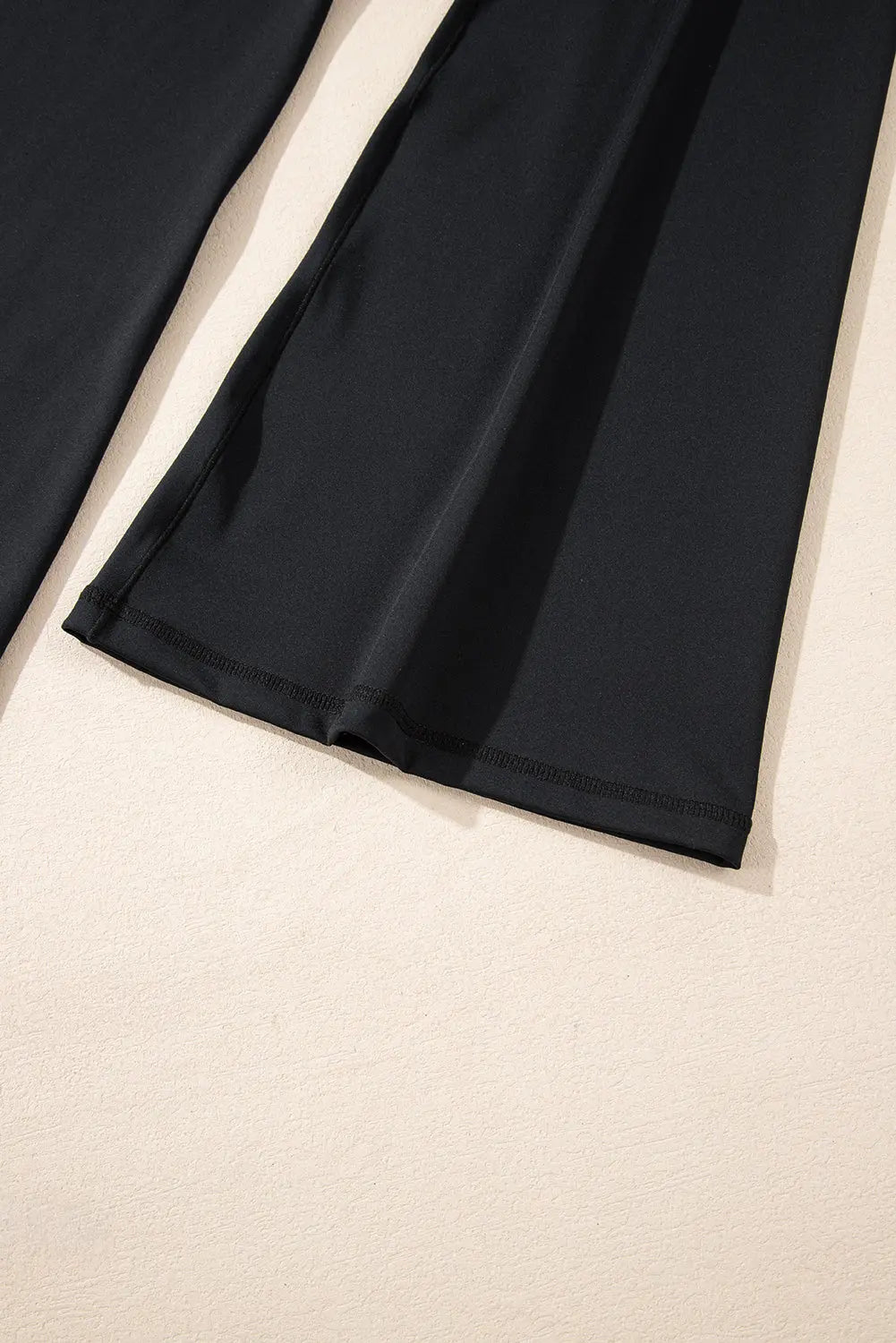 Black V Shape High Waist Flared Leggings eAura