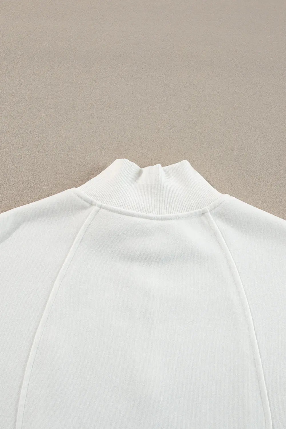 Black Zipped Neck Pullover Drop Shoulder Sweatshirt Beagle Boutique Fashion Outlet