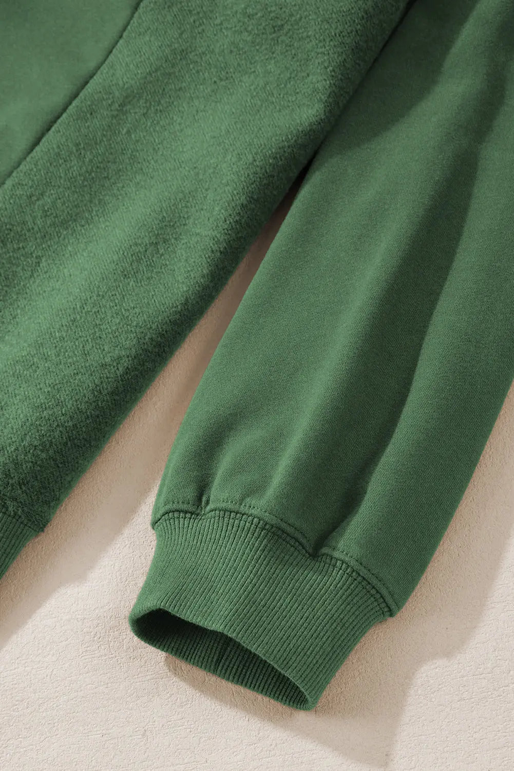 Blackish Green Loose Patchwork Crewneck Plus Size Sweatshirt Beagle Boutique Fashion Outlet
