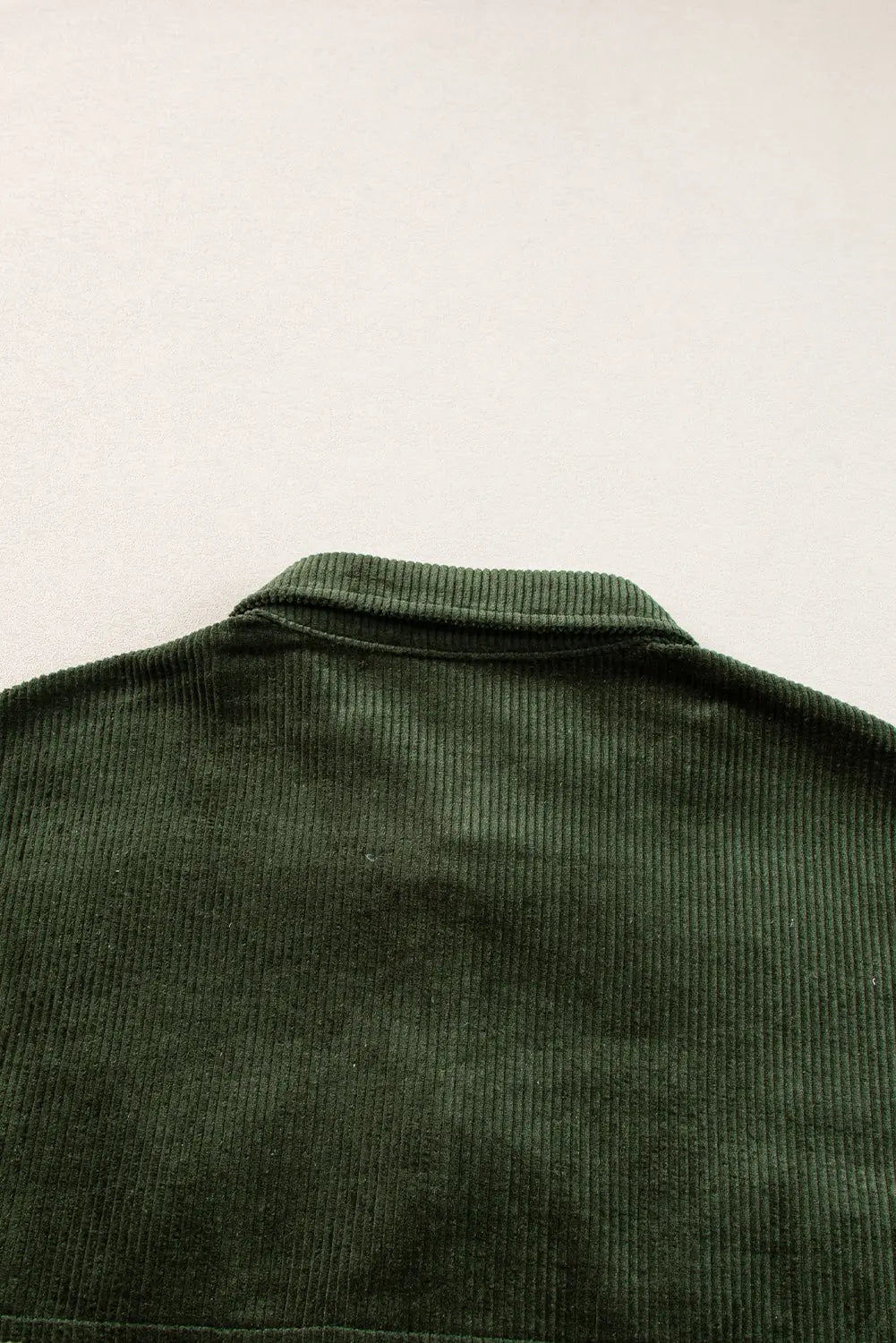 Blackish Green Snap Buttons Colourblock Plaid Shacket eAura
