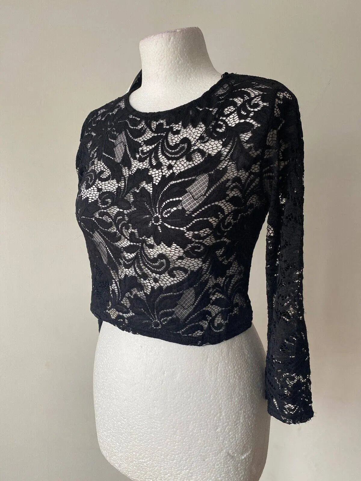 Blanco by QUIZ 2 Piece Lace and Mini Slip Dress Black Sizes 10, 12 - BB Fashion Outlet