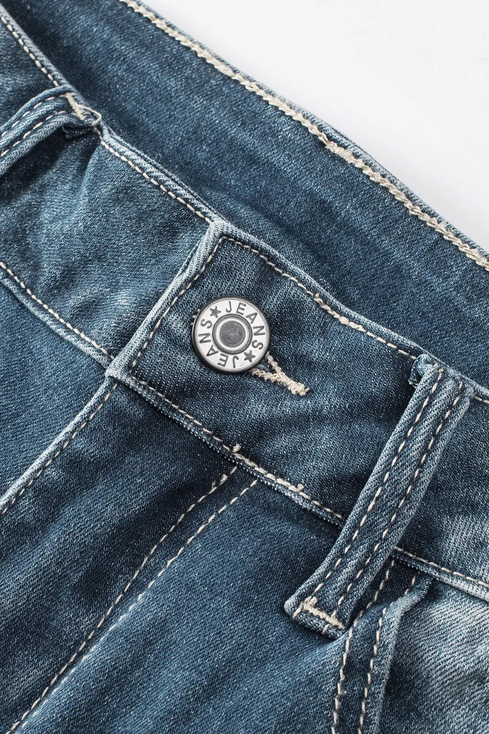 Blue Distressed Ripped Skinny Jeans eAura