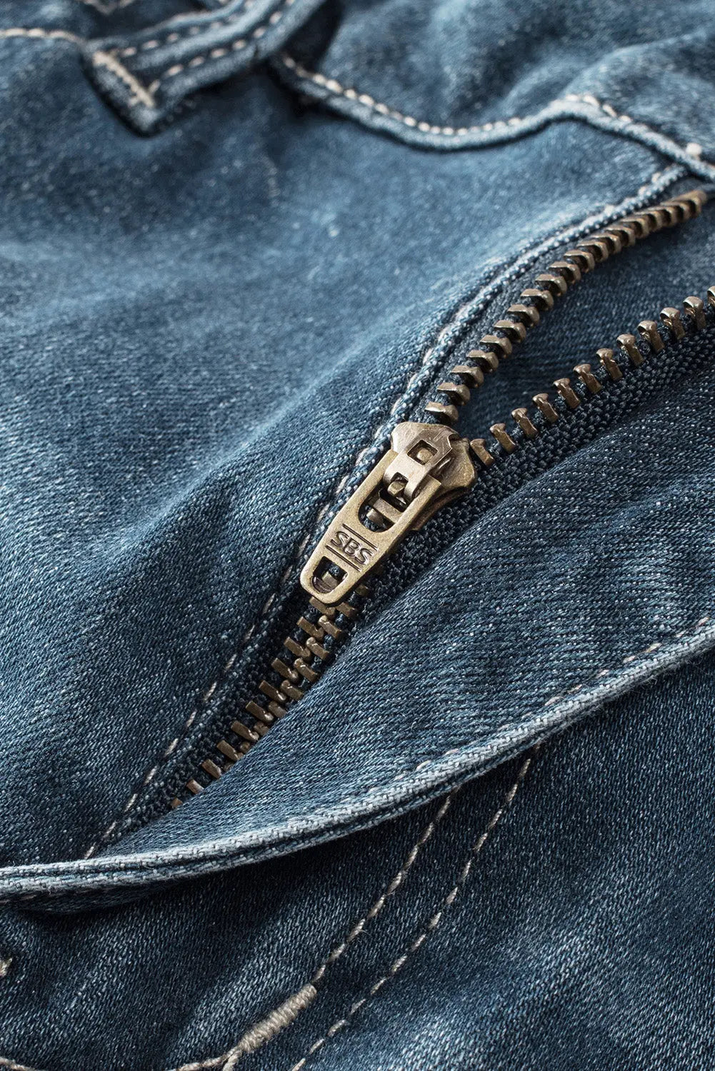 Blue Distressed Ripped Skinny Jeans eAura
