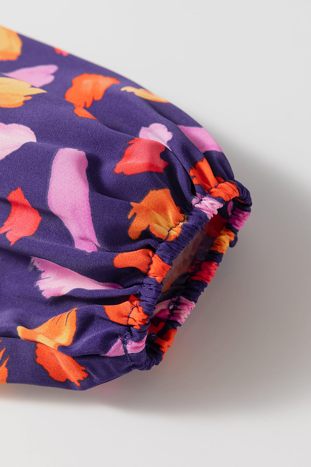 Blue Petal Collared Tiered Flowy Long Dress - eAura