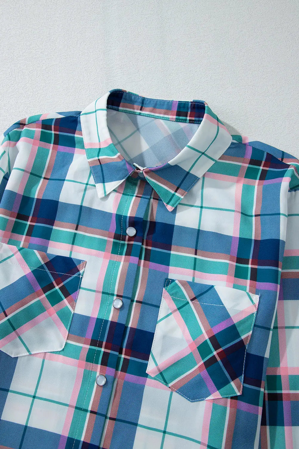 Blue Plaid Print Shirt and Shorts 2Pcs Pyjamas Beagle Boutique Fashion Outlet