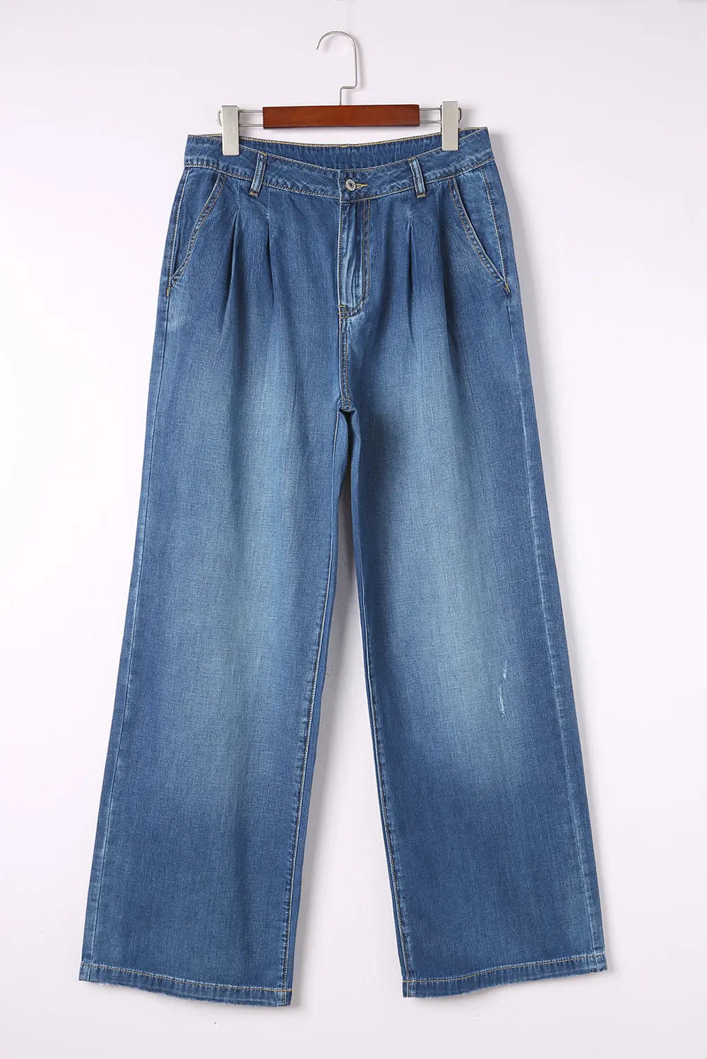 Blue Slouchy Wide Leg Jeans eAura