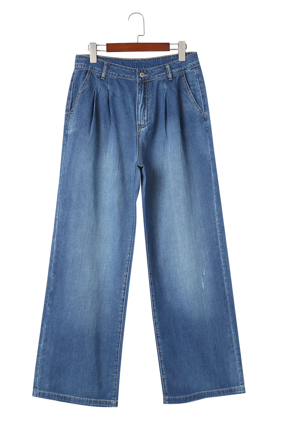 Blue Slouchy Wide Leg Jeans eAura