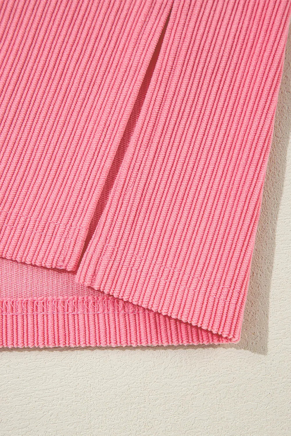 Bonbon Corduroy Flap Detail Button Up Split Shacket - eAura