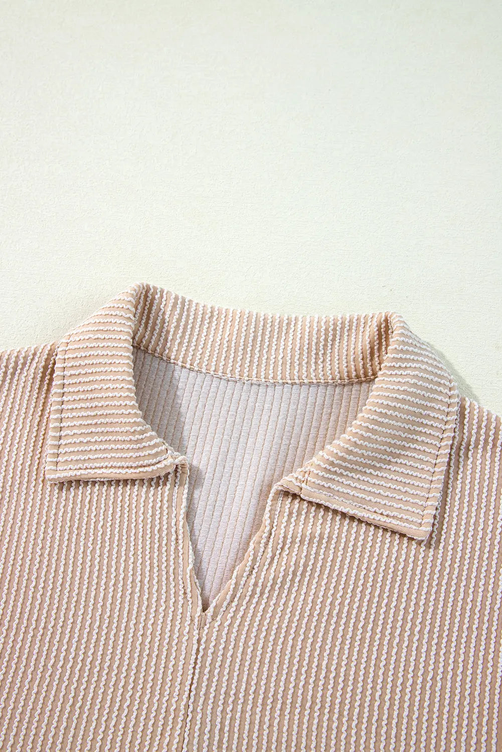 Bright Pink Corduroy Turn-down V Neck Bubble Sleeve Babydoll Blouse Beagle Boutique Fashion Outlet