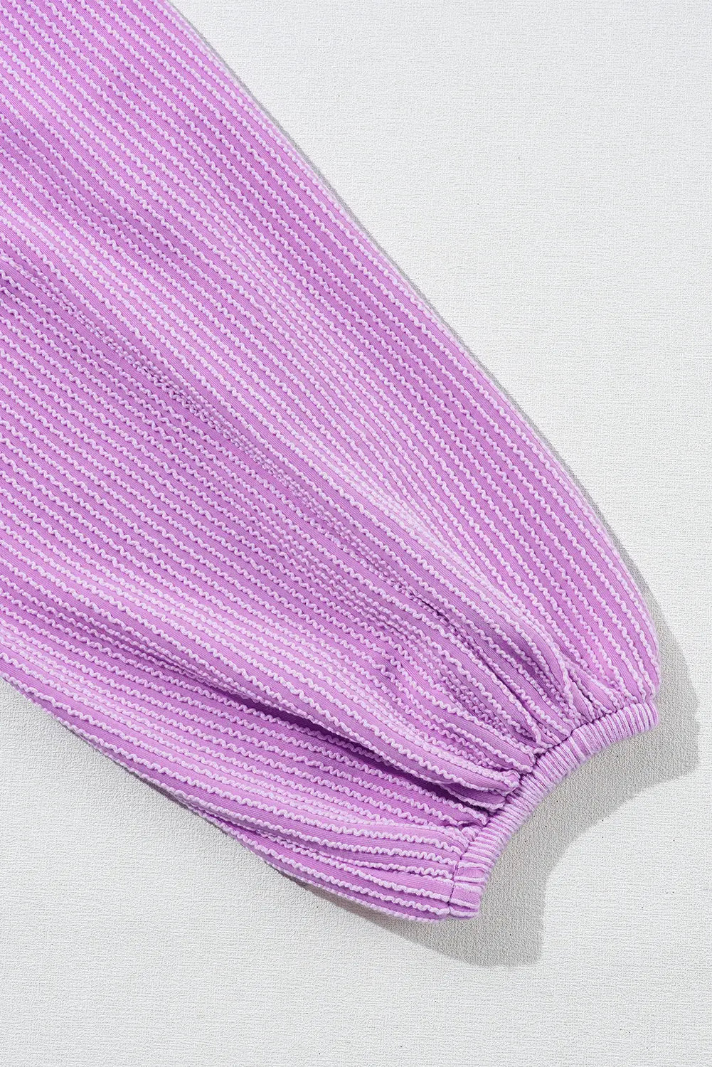 Bright Pink Corduroy Turn-down V Neck Bubble Sleeve Babydoll Blouse Beagle Boutique Fashion Outlet