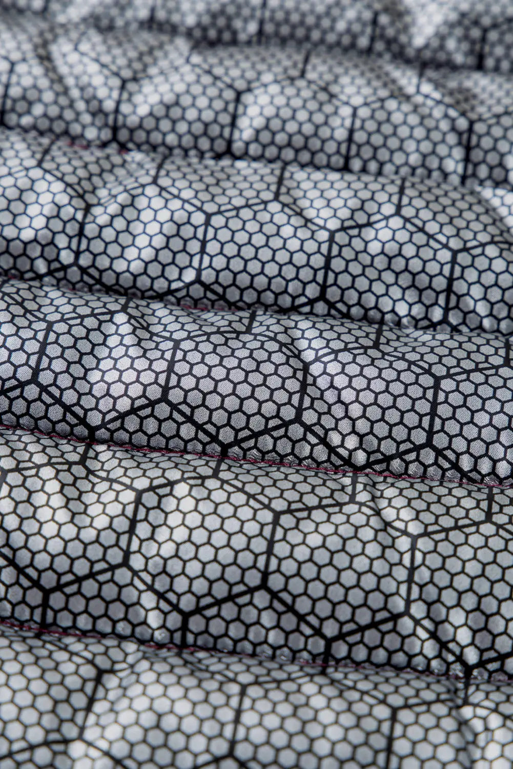 Burgundy Plush Collared Quilted Zipped Puffer Vest - eAura