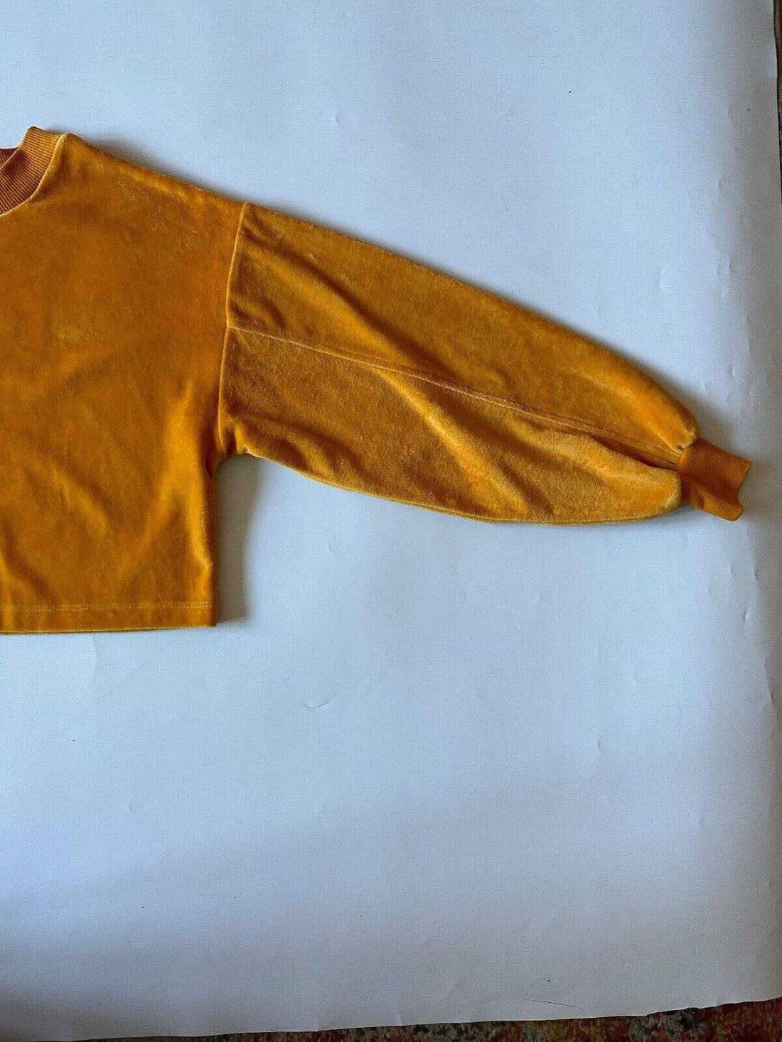 Candy Couture Orange Jumper Age 11 Years Old Velvet Type - BB Fashion Outlet