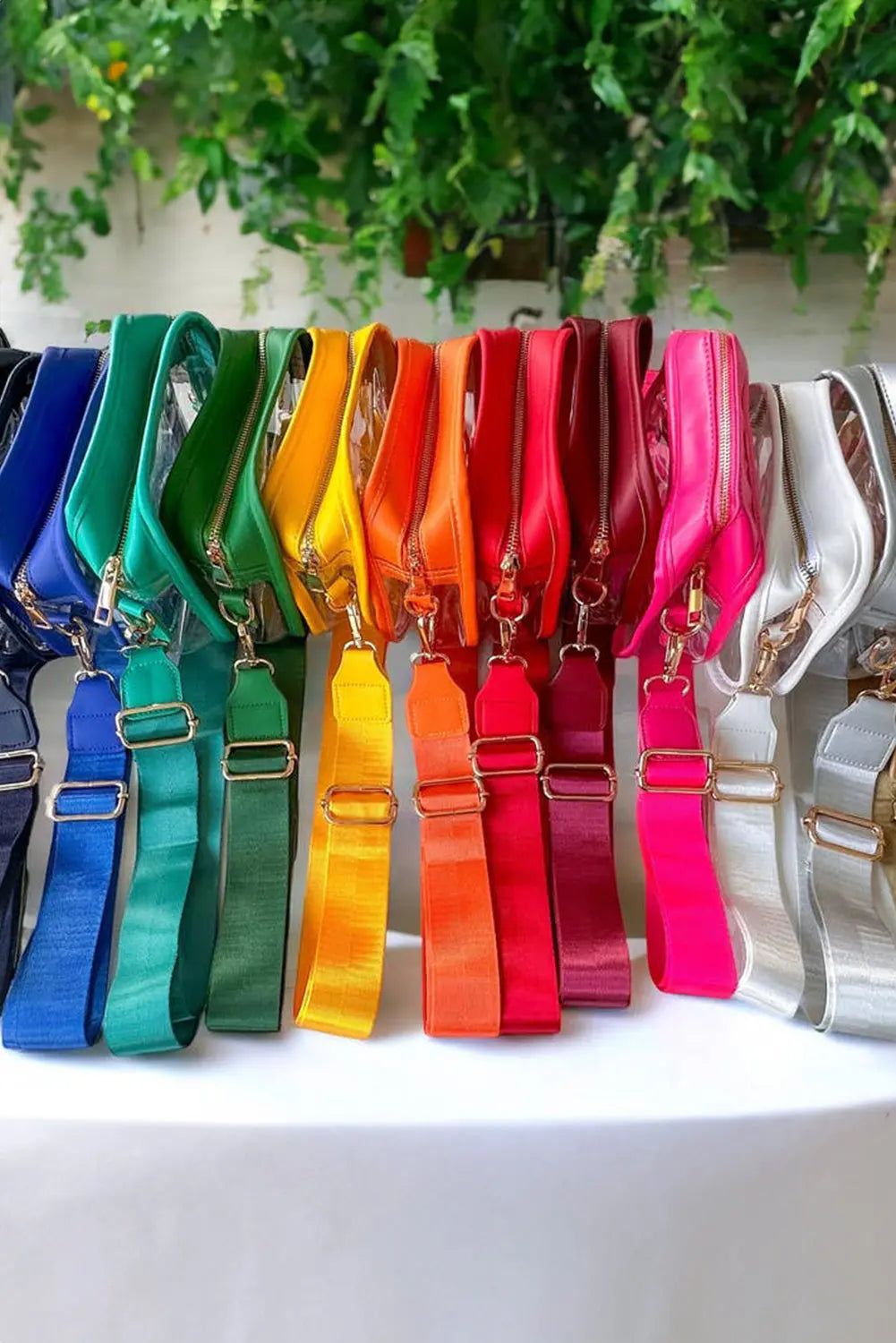 Chenille GAME DAY Pattern Clear Bag - eAura