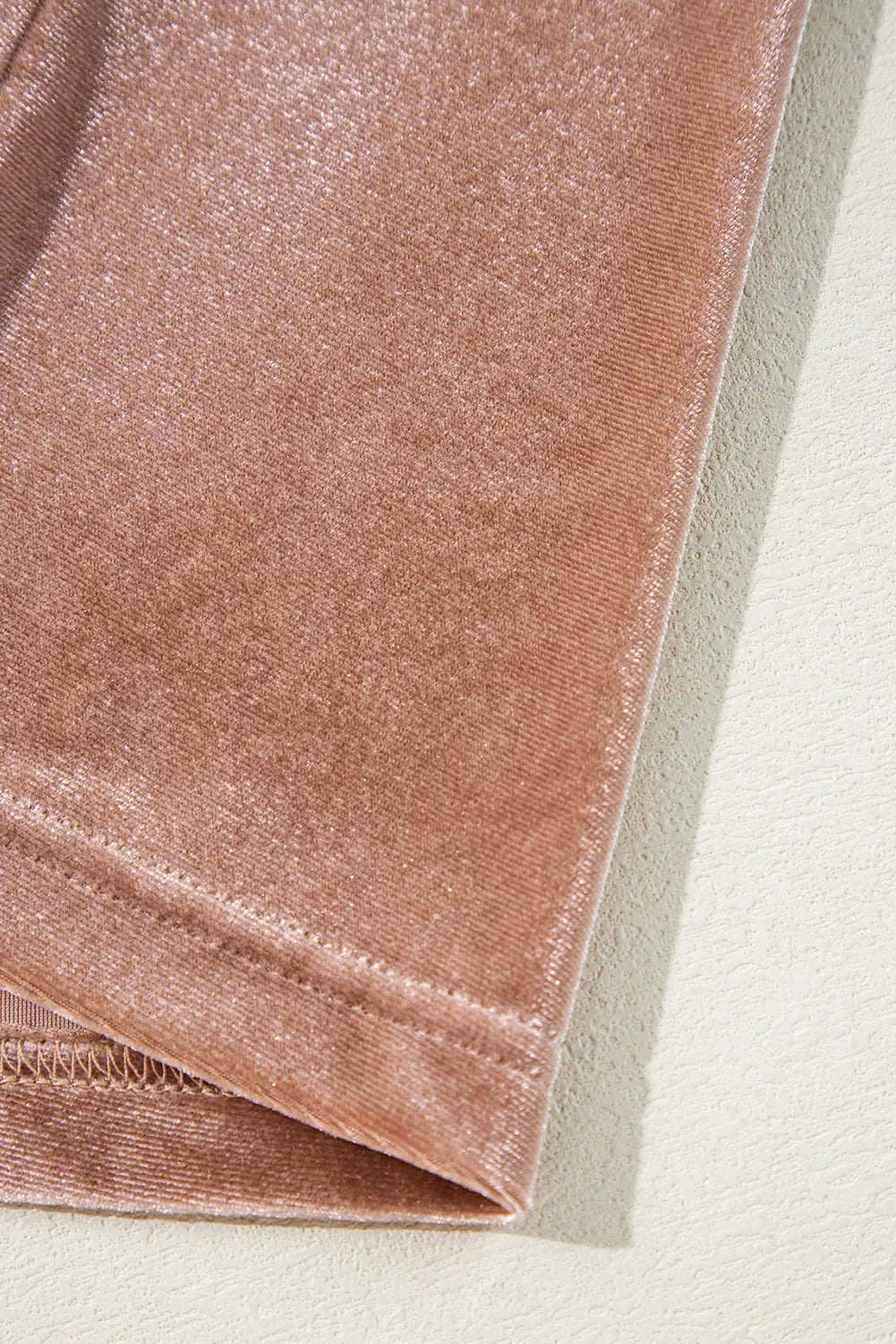 Chestnut Velvet Lacy V Neckline Short Sleeve Empire Waist Flowy Maxi Dress - eAura