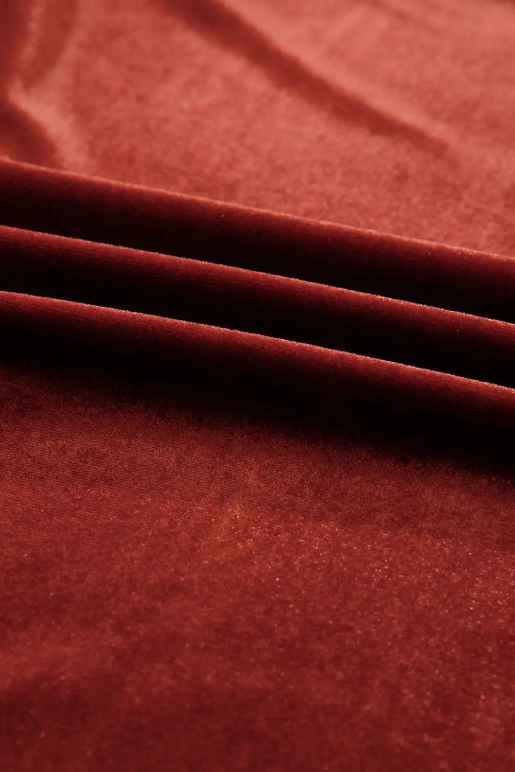 Cinnamon Velvet Smocked Neckline Puff Sleeve Shift Mini Dress - eAura