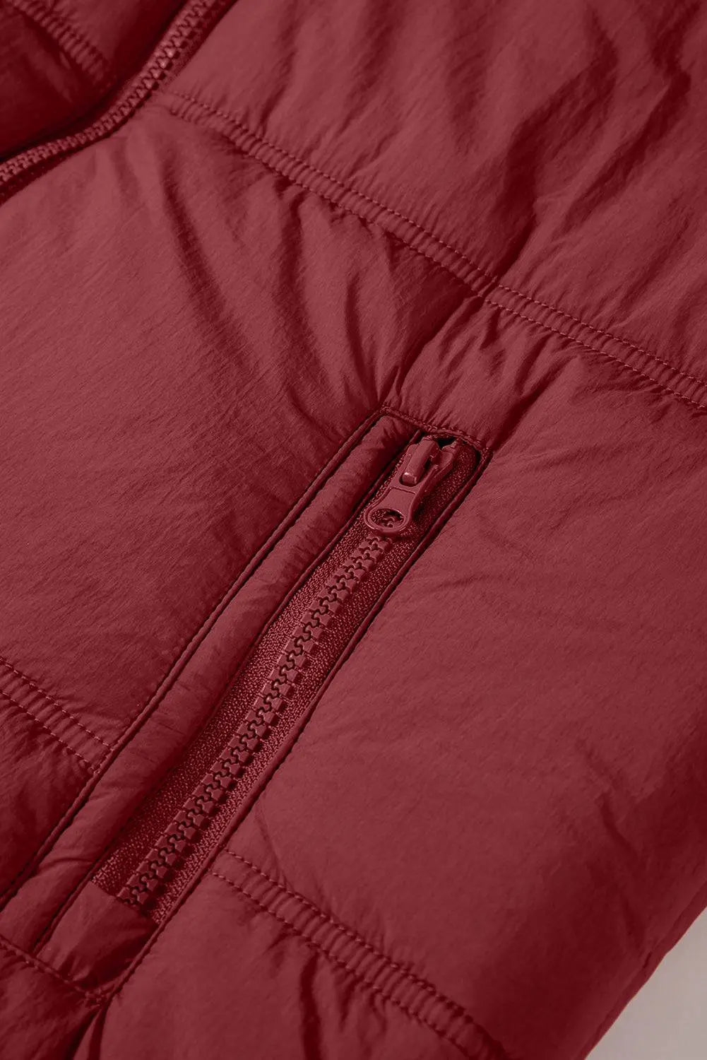 Clay Zip-up Side Pockets Hooded Puffer Gilet - BB Fashion Outlet